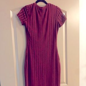 Kendall & Kylie Bordeaux midi dress.  Size XS